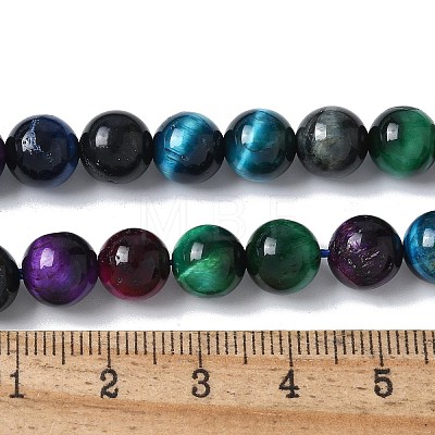 Natural Tiger Eye Beads Strands G-B133-A02-8MM-06-1