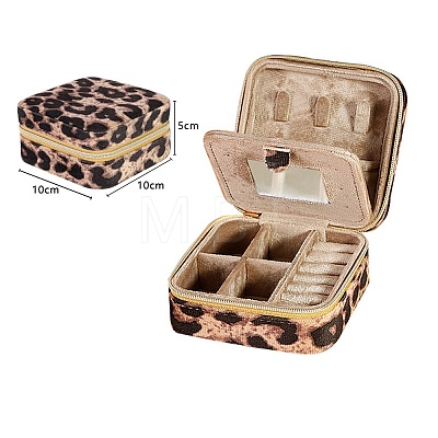 Mini Square Velvet Jewelry Set Organizer Case PW-WG71945-02-1