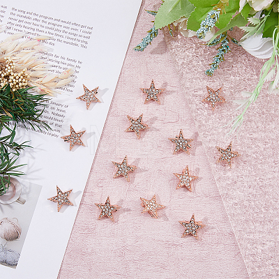 SUPERFINDINGS 12Pcs Star Brooch Pin JEWB-FH0001-43-1