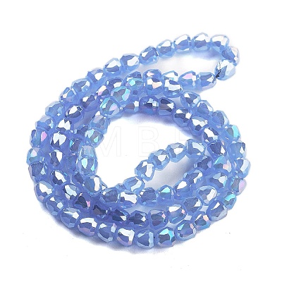 Electroplate Glass Beads Strands EGLA-D030-J4mm-B01-1
