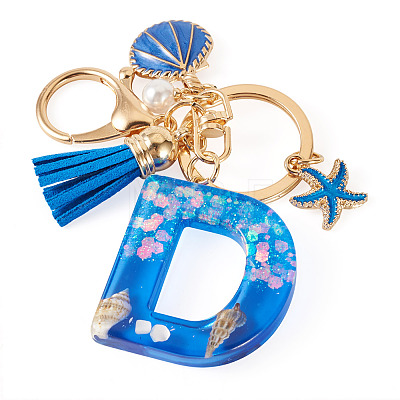 Star Resin & Shell Keychains KEYC-TAC00087-01D-1
