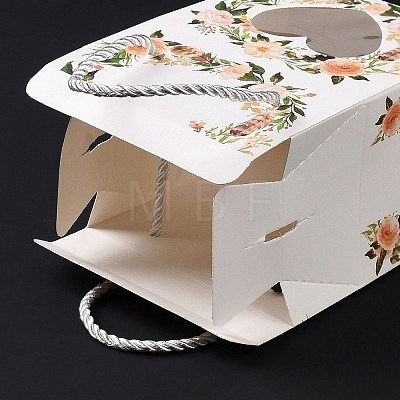 Rectangle Paper Gift Boxes with Handle Rope X1-CON-B010-02B-1