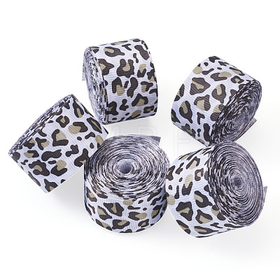 Leopard Printed Grosgrain Ribbons OCOR-TA0001-22B-1