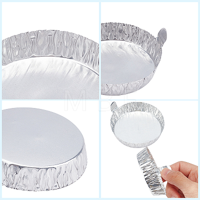 Olycraft 90Pcs 3 Style Aluminum Foil Weighing Dish AJEW-OC0002-56-1