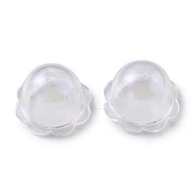 Transparent Acrylic Bead Caps X-OACR-P007-46-1