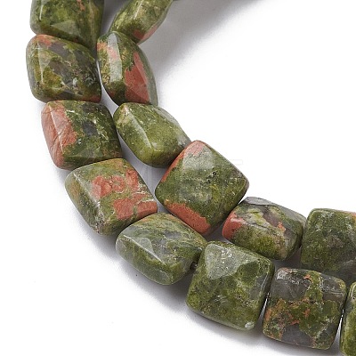 Natural Unakite Beads Strands G-K359-B14-01-1