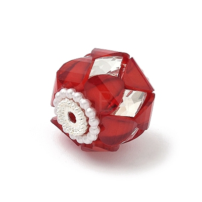 Transparent Acrylic Beads CLAY-NH0003-04S-10-1