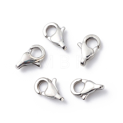 304 Stainless Steel Lobster Claw Clasps STAS-Q048-1-1