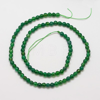 Natural Green Onyx Agate Bead Strands X-G-G882-4mm-A01-1