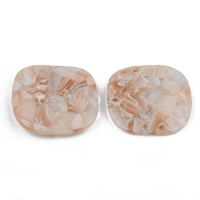 4-Hole Cellulose Acetate(Resin) Buttons BUTT-S026-008C-01-1