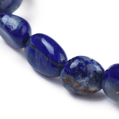 Natural Lapis Lazuli Bead Stretch Bracelets BJEW-K213-18-1