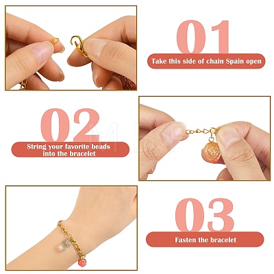 6Pcs 3 Color Brass Snake Chain Bracelets Set for Girl Women BJEW-SZ0001-80-1