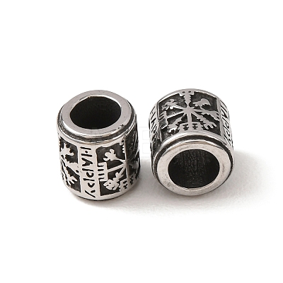 316 Surgical Stainless Steel European Beads SA-CBA7555-01AS-03-1