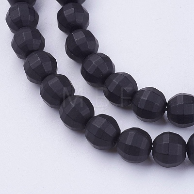 Opaque Glass Beads Strands PORC-P025-01-12mm-1
