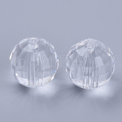 Transparent Acrylic Beads X-TACR-Q254-24mm-V01-1