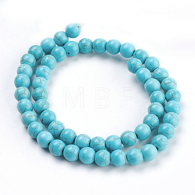 Synthetic Turquoise Beads Strands TURQ-S192-8mm-2-1