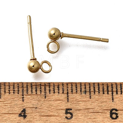 201 Stainless Steel Stud Earring Findings STAS-R156-01G-01-1