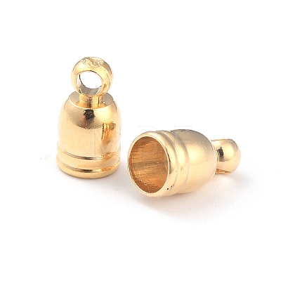 Brass Cord End Cap for Jewelry Making X-KK-O139-14A-G-1