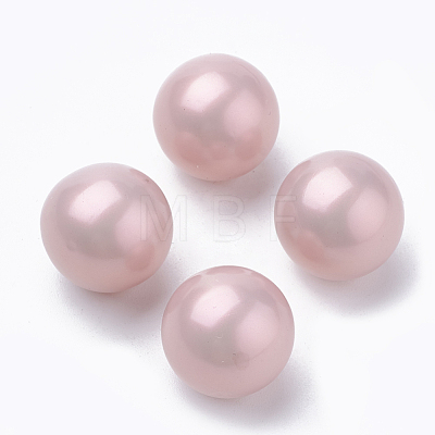 Eco-Friendly Plastic Imitation Pearl Beads X-MACR-S277-8mm-A-1