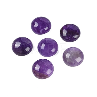 Natural Amethyst Cabochons G-T020-18mm-41-1