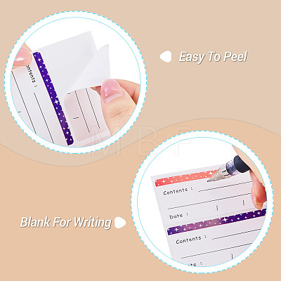 10 Sheets Paper Self Adhesive Stickers DIY-TADJ0001-18-1