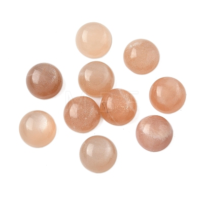 Natural Peach Moonstone Cabochons G-S398-01A-07-1