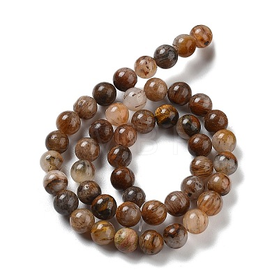 Natural Yellow Tiger Eye Beads Strands G-H238-8mm-1