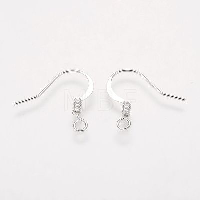 Brass French Earring Hooks X-KK-Q366-S-NF-1