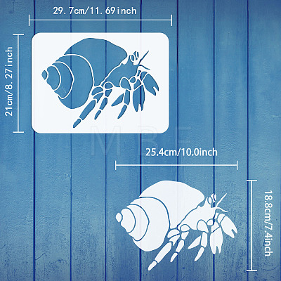 Plastic Drawing Painting Stencils Templates DIY-WH0396-0083-1