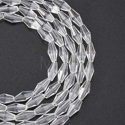 Glass Beads Strands X-GLAA-R026-8x4mm-15-1