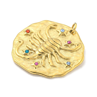 Real 18K Gold Plated PVD Vacuum Plating 304 Stainless Steel Pendants STAS-L278-003G-08-1