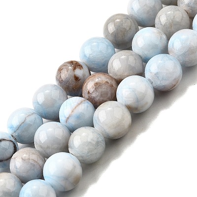 Natural Striped Stone Beads Strands G-D315-A01-01-6mm-1
