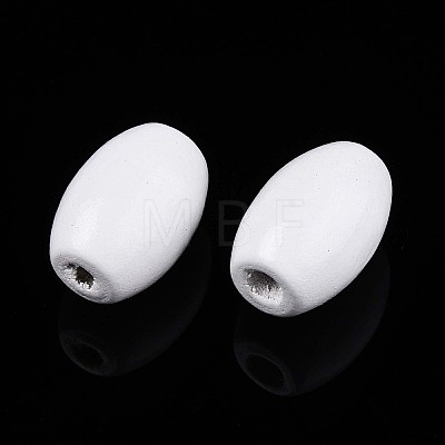 Spray Painted Schima Wood Beads WOOD-T032-29A-02-1