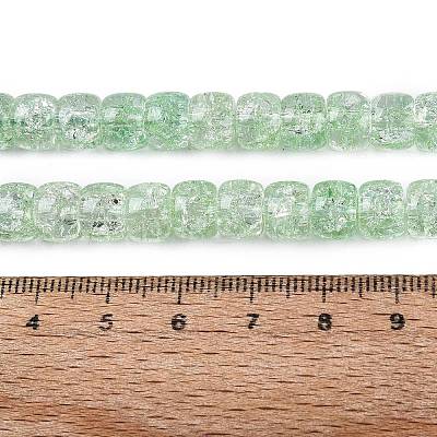 Crackle Transparent Glass Beads Strands GLAA-N069-03A-04-1