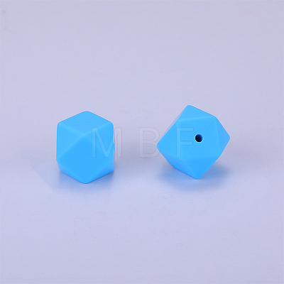 Hexagonal Silicone Beads SI-JX0019A-14-1