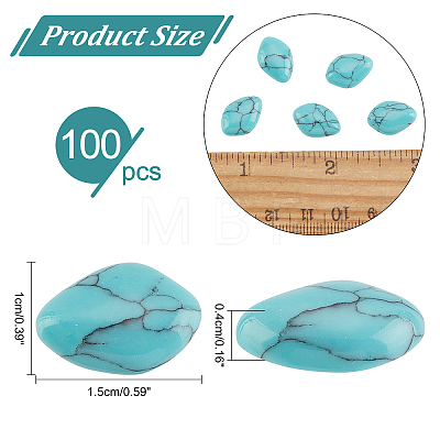 Synthetic Turquoise Cabochons TURQ-AR0001-11-1