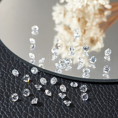 100Pcs Diamond Shape Grade AAA Cubic Zirconia Cabochons ZIRC-TADJ0001-01A-1