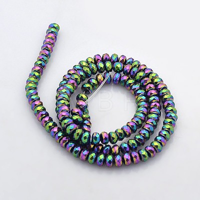 Electroplate Non-magnetic Synthetic Hematite Beads Strands G-J208D-03-1