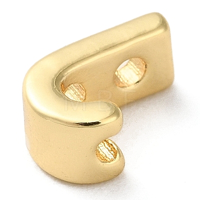 Rack Plating Brass Slide Charms KK-M254-15G-J-1