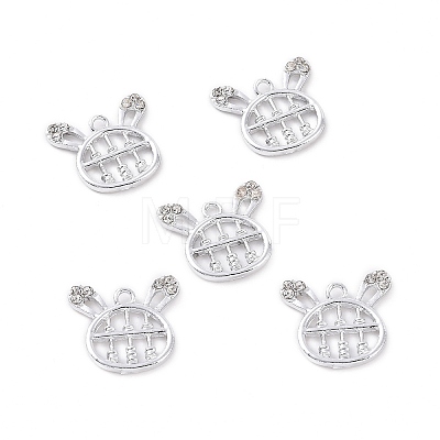 Alloy Crystal Rhinestone Pendants ALRI-H004-29P-1