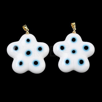 Handmade Lampwork Pendants LAMP-D006-06G-02-1
