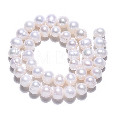 Natural Cultured Freshwater Pearl Beads Strands PEAR-S001-9-10mm-3-1