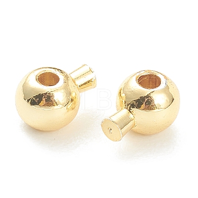 Brass Crimp Beads X-KK-F826-04G-1