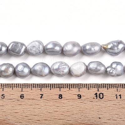 Natural Cultured Freshwater Pearl Beads Strands PEAR-N014-08L-1