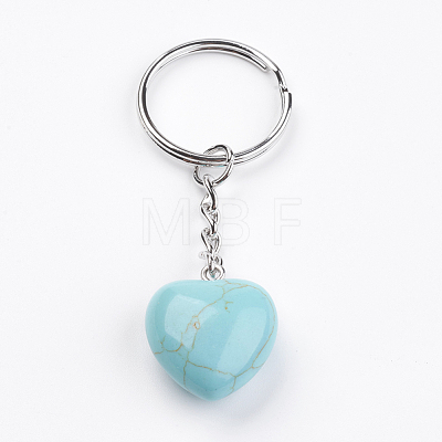 Synthetic Turquoise Keychain KEYC-F019-02Q-1