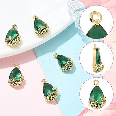 Transparent Glass Pendants GLAA-FZ0001-02A-1