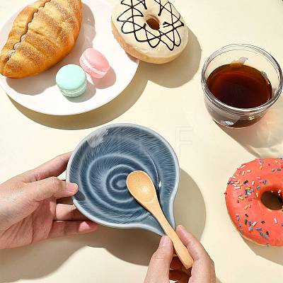 Round Ceramic Utensil Rest PR-FZCA307-07-1