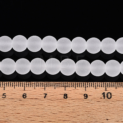 Transparent Glass Beads Strands GLAA-T032-T8mm-MD13-1