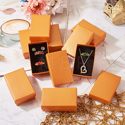 Rectangle Cardboard Paper Jewelry Box LS-CON-TAC0015-01G-1