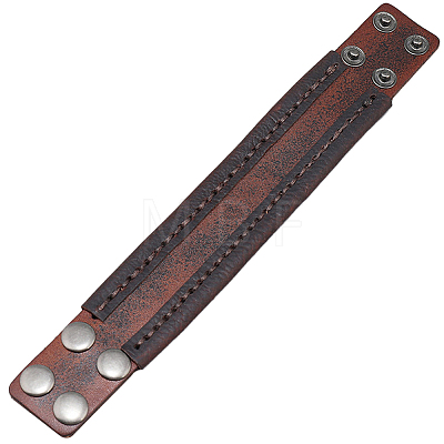 Cowhide Cord Bracelets BJEW-WH20003-12B-01-1